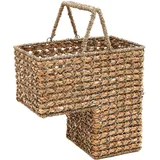 Trademark Innovations Aufbewahrungskorb mit Griffen, geflochten, 40,6 cm