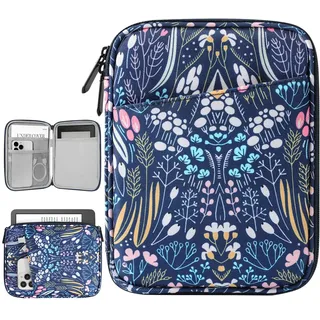 Vinabilia 6-7 Zoll Sleeve Tasche Hülle für 7" Der Neue Kindle Paperwhite und Kindle Colorsoft Signature Edition, 6" Kindle 11. Gen, 6,8" Kindle Paperwhite, Kindle Oasis E-Reader, Nacht Blau
