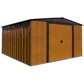 SPACEMAKER Metallgerätehaus Woodlake 10x8 3,13 x 2,42 m holzoptik