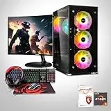 Memory PC Komplett-PC, Ryzen 5 5600G 6X 3.90GHz, 16 GB DDR4, 500 GB SSD, Win 11 Pro (Gamer Monitor, Maus, Tastatur, Headset, Gaming Chair)