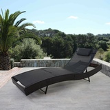 Sonnenliege Savannah, Relaxliege Gartenliege Liege, Poly-Rattan