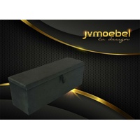 JVmoebel Truhenbank, Modernes Design Aufbewahrungsbox Luxus Schlafzimmer Hocker Textil Truhe Boxen schwarz