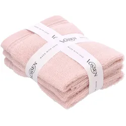 Vossen Seiftücher Detox Time 3er-Set Baumwolle Rosa