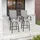 avestar drehbare Garten-Barhocker 2er Set 360° Grau