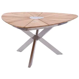 Diamond Garden Lyon Gartentisch 150 x 150 x 68 cm Braun