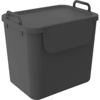 Rotho Mülltrennungssystem Jive 30 L schwarz Recyclingbehälter - Schwarz