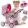 Kinderplay 3-in-1 Puppenwagen mit Tragetasche – Höhenverstellbarer Kinder-Spielwagen 36,5–64 cm – Aluminiumrahmen, leise Schaumräder, klappbar – Für Puppen bis 40 cm – ab 3 Jahren