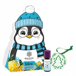 Baldini Weihnachts-Duftset Pinguin mit Winterzeit Aromamischung