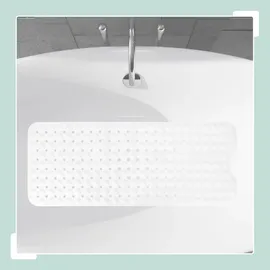 Relaxdays Badewannenmatte, XXL weiß