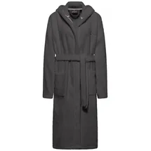 Sansibar Unisex-Bademantel Unisex Baumwoll-Kuschel-Bademantel mit Kapuze (DE/NL/SE/PL, Alphanumerisch, XL, XXL, Regular, Regular, Anthrazit) - XL-XXL