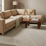 KADIMA DESIGN Teppich Outdoor IMST in Beige, im Boho-Stil, 120 x 170 cm