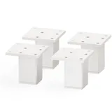 sossai® Möbelfuß MFV2, 4er Set, Farbe: Weiß, (4-St), Farbe: Weiß weiß 6 cm