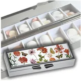 MediMuc Pillendose für 7 Tage von Fridolin - mit Spiegel - Modellauswahl, Tablettendose, Pillendose, Tabletten Organizer, Tabletten Dose