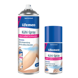 Lifemed® Kühlspray, Kältespray lindert sofort Schmerzen, Sofortkühlung, abschwellend, 300 ml - Sprühflasche