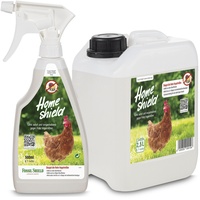 Home Shield Instant White Easy Milbenspray - Anti Milben Mittel für Hühner gegen Rote Vogelmilbe im Hühnerstall - 500 ml + 2,5 Liter