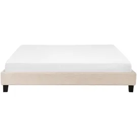 Beliani Polsterbett 180 x 200 cm Beige