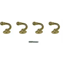 INDEKO Raffhaken Tours, rund, Gardinen, Vorhänge, (Set, 4-tlg) goldfarben