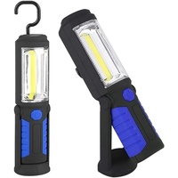 LED-Handtaschenlampen, wiederaufladbare LED-Arbeitsleuchte Mehrzweck-Taschenlampe mit Magnetständer, klappbarer LED-Arbeitsleuchte, für Heimarbeit(Blau)