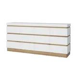 Meble Wojcik Sideboard 201 x 93 x 45 cm Weiß