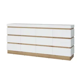 Meble Wojcik Sideboard 201 x 93 x 45 cm Weiß
