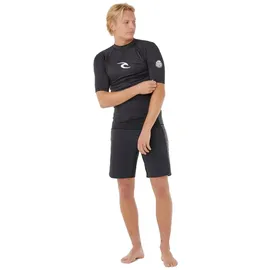 Rip Curl Waves UPF Perf Short Sleeve black L