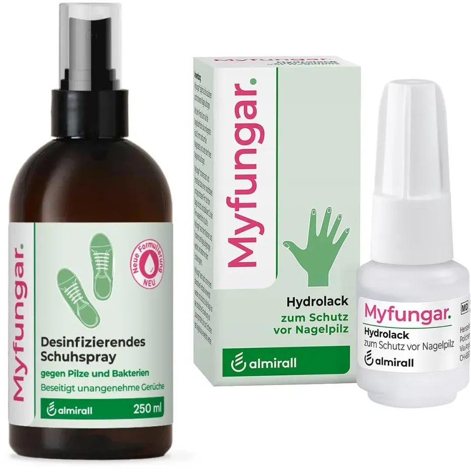 Myfungar Desinfizierendes Schuhspray+Myfungar Nagellack Lösung