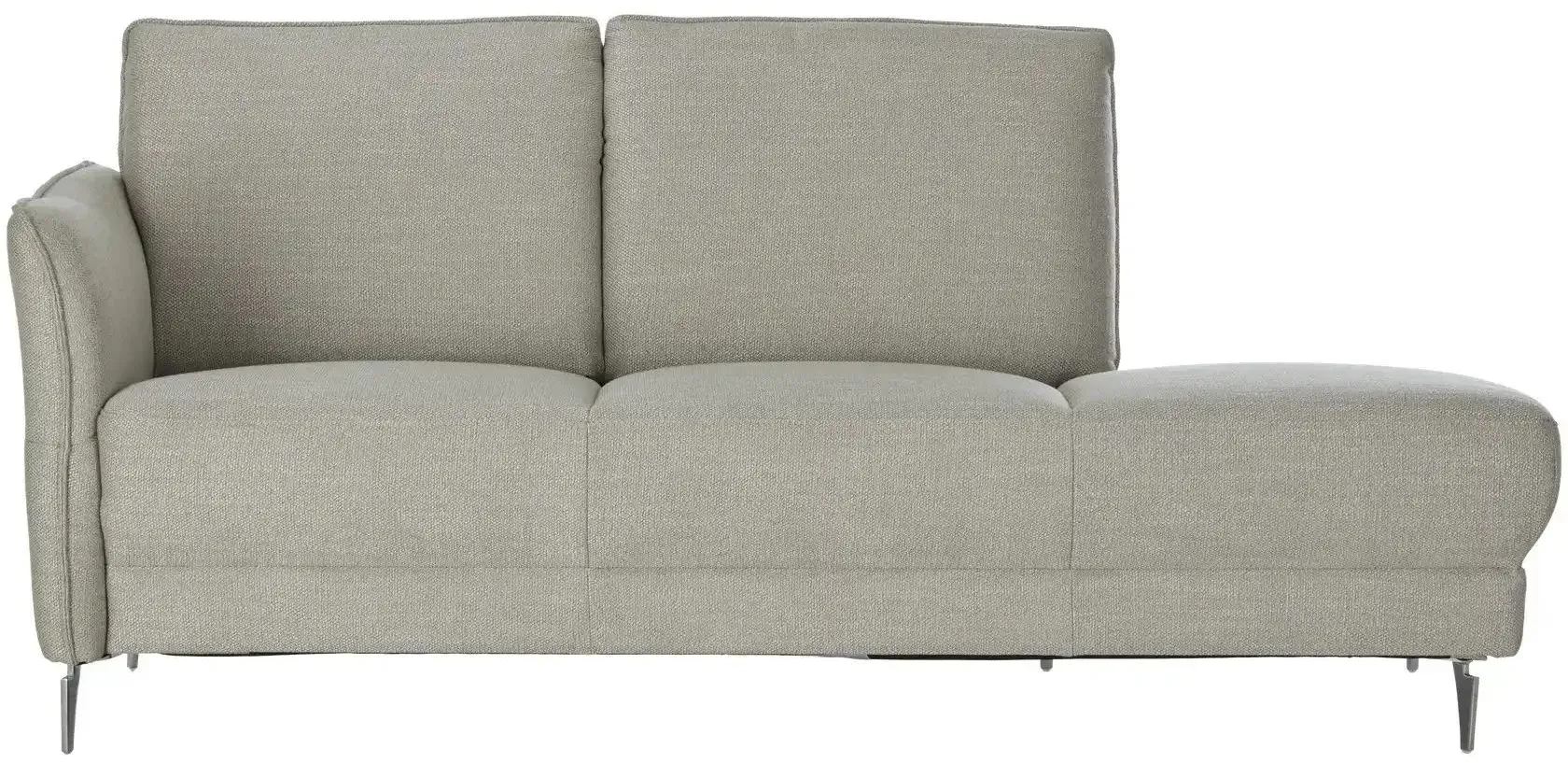 MONDO Recamiere  Piatto ¦ grau ¦ Maße (cm): B: 196 H: 90 T: 85.0