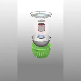 Lotusgrill Classic tiefblau inkl. USB Anschluss