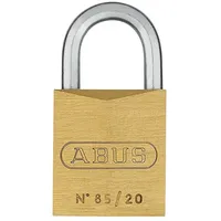 Abus Vorhängeschloss 85/20 Gleichschließend  (B x H: 21 x 39 mm, Bügelstärke: 3 mm, Messing)