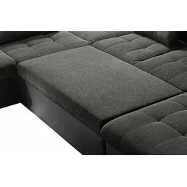 ed exciting design Wohnlandschaft JAKARTA / Schwarz/Grau