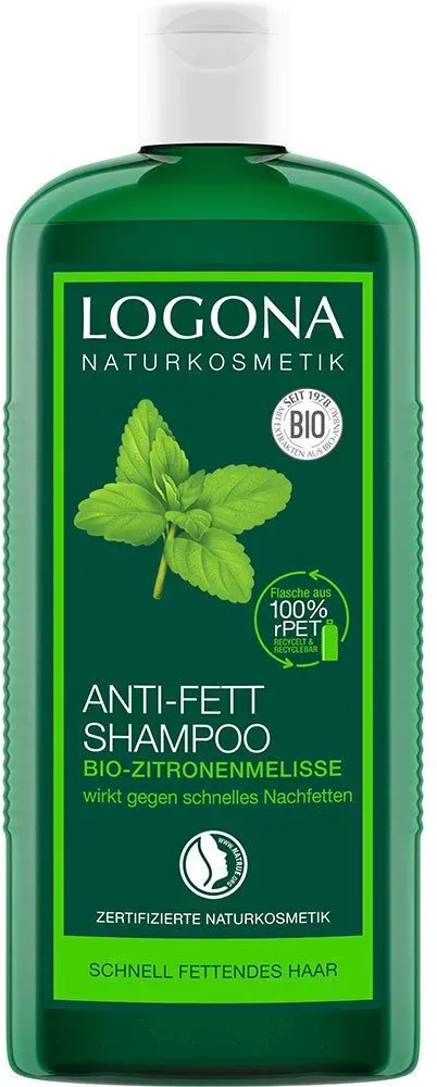 Logona Naturkosmetik Anti-Fett Shampoo Bio-Zitronenmelisse