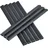 Juskys PVC Sichtschutzstreifen 0,19 x 35 m anthrazit 4er Set inkl. Befestigungsklemmen 120 St.