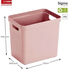 SUNWARE Aufbewahrungsbox Sigma Home 35,5 x 25,5 x 36,5 cm 4-tlg. rosa