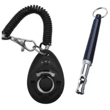 petsation Hundepfeife und Clicker Schwarz