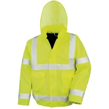 result safe-guard Unisex Sicherheits Winter Blouson - Arbeitsjacke | ISOEN20471:2013 - Core fluorescent yellow L