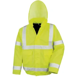 result safe-guard Unisex Sicherheits Winter Blouson - Arbeitsjacke | ISOEN20471:2013 - Core fluorescent yellow L