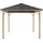 Konifera Pavillon Samos 3 x 4 m Braun