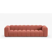 Micadoni Sofa Lupine, modular 4-Sitzer braun