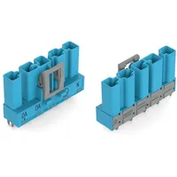 WAGO Stecker für Leiterplatten, gerade, 5-polig, blau 7703115 -