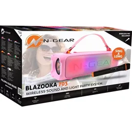 N-Gear Blazooka 703 Tragbarer Stereo-Lautsprecher Pink 100 W