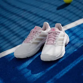 adidas Courtjam Control 3 Cloud White/Silver Metallic/Lucid Pink 44