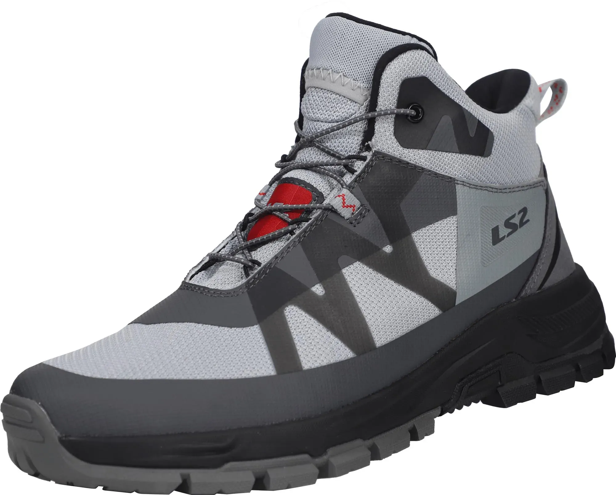 LS2 Torrent wasserdichte Motorrad Schuhe, grau, Größe 43 für Männer