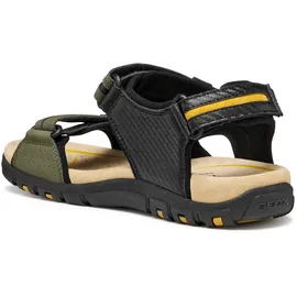 GEOX Sandale Herren Grün/Schwarz 41
