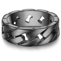 True Rebels Ring aus Edelstahl in gunmetal | Gr.: 62