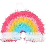 Homéa, Mini-Piñata Regenbogen, Höhe 18 cm, Rainbow
