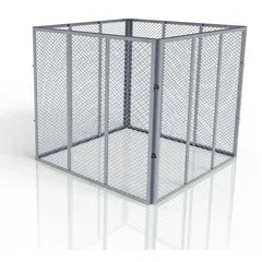 Metall Komposter für Gartenabfälle - silber