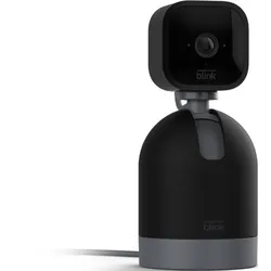 Amazon Blink Mini Pan-Tilt Kamera, schwarz bewegliche Pug-in-Sicherheitskamera für den Innenbereich, mit Zwei-Wege-Audio, HD-Video
