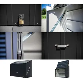 Trimetals Sesame Fahrradbox Metall Dunkelgrau 76x185x139 cm