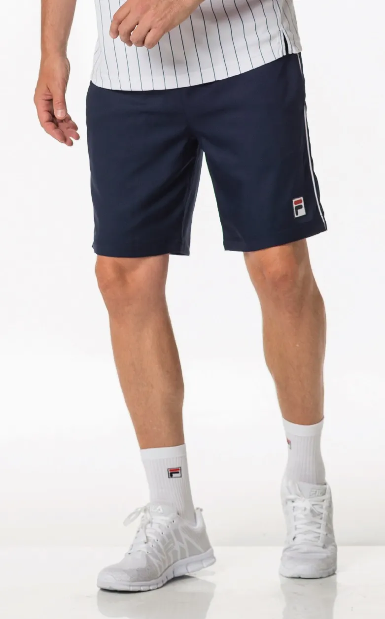 Fila Tennishose Short Leon (optimale Bewegungsfreiheit) kurz navyblau Herren