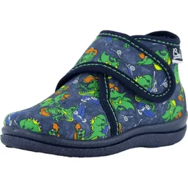 Beck Dino Hausschuh Blau 23